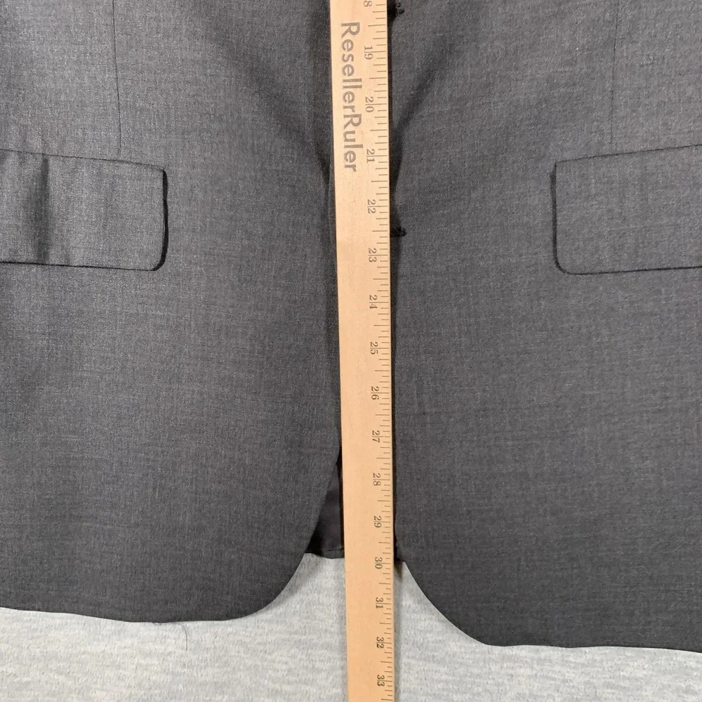 Brooks Brothers Suit Jacket‎ Mens 40 Regular Gray Wool 2 Button Blazer Made USA